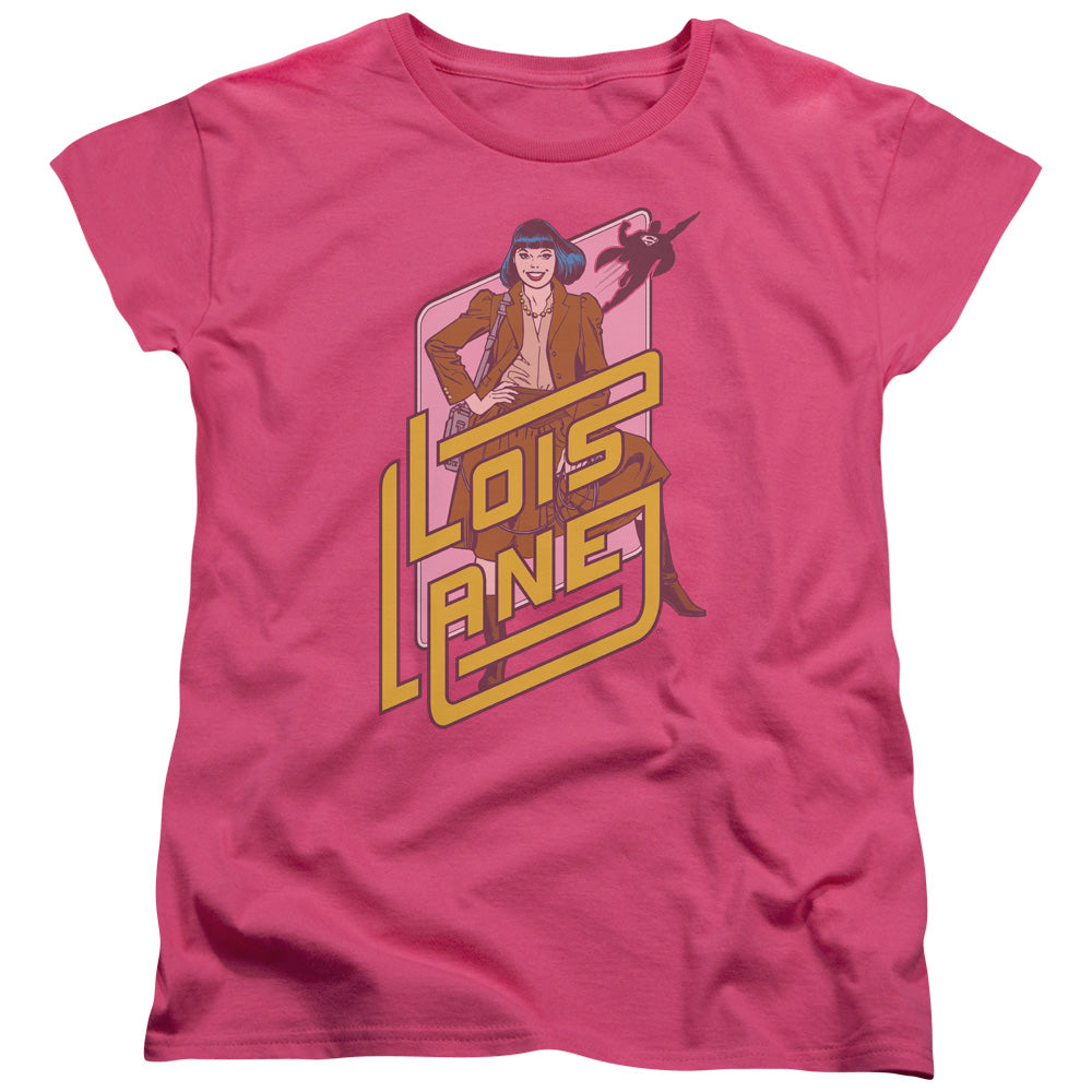 DC Comics Lois Lane Womens T Shirt Hot Pink Officially Licensed