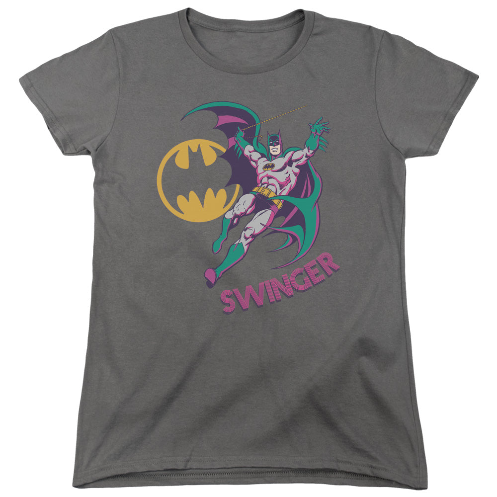 DC Comics Swinger Womens T Shirt Charcoal Officially Licensed