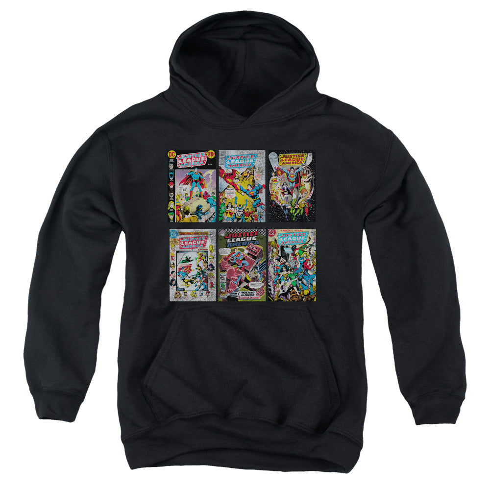 DC Comics DC Comics Covers Kids Youth Hoodie Black Officially Licensed