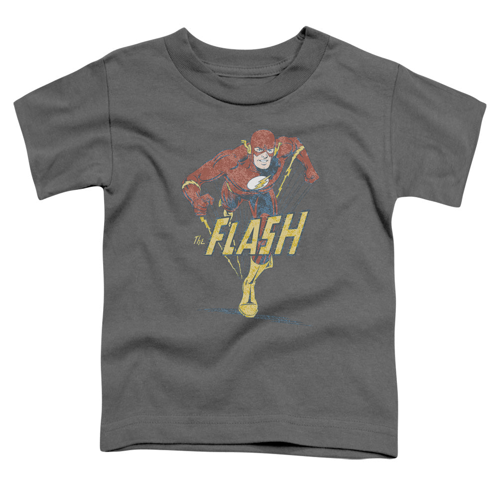 DC Comics Flash Desaturated Flash Toddler Kids Youth T Shirt Charcoal Officially Licensed