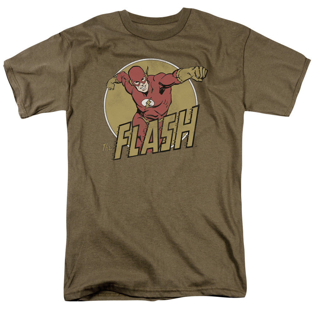 Dc Flash Flashy Mens T Shirt Safari Green Officially Licensed