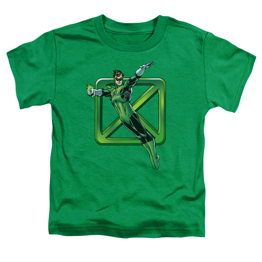 DC Comics Green Cross Toddler Kids Youth T Shirt Kelly Green Officially Licensed