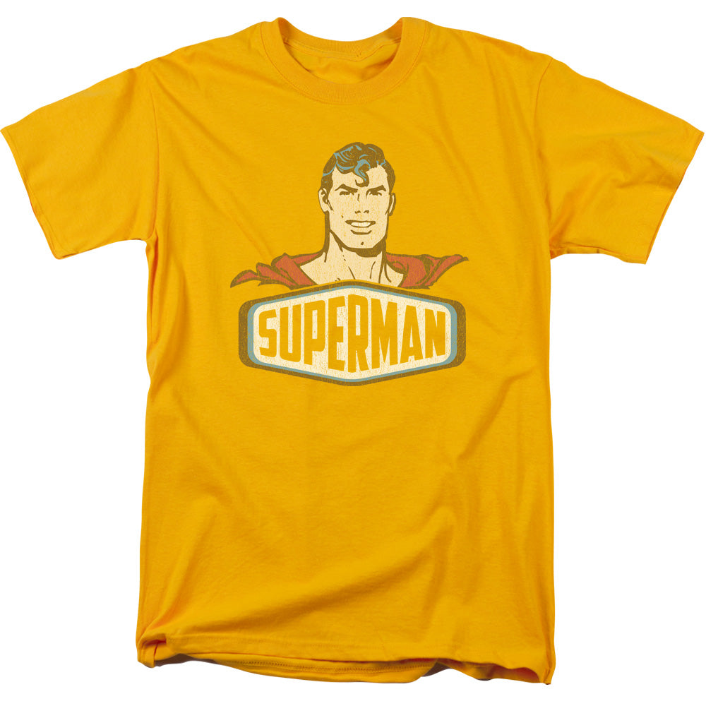 Dco Superman Sign Mens T Shirt Gold Officially Licensed