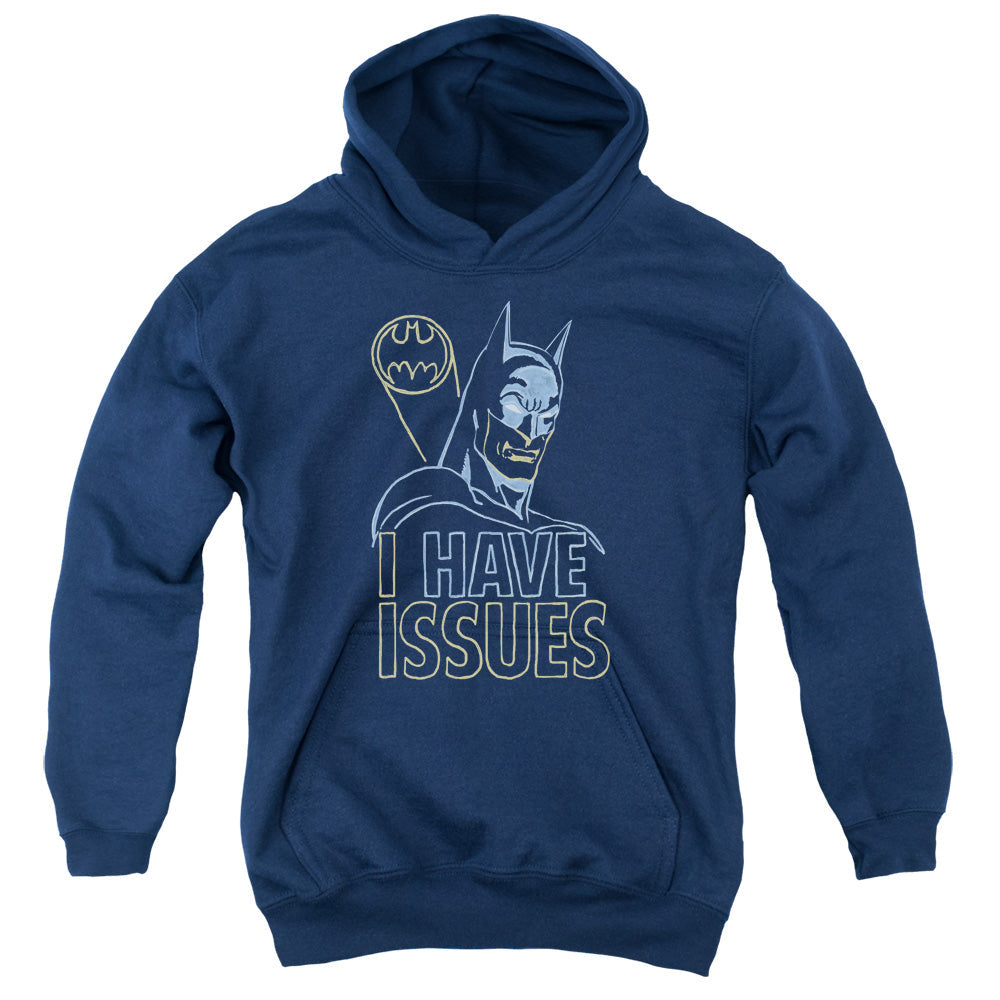 DC Comics Issues Kids Youth Hoodie Navy Blue Officially Licensed