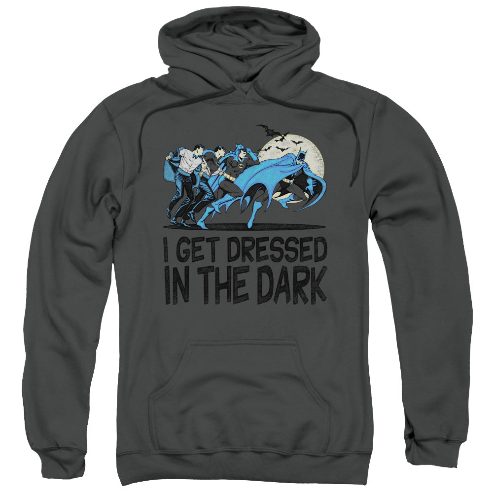 DC Comics Get Dressed Mens Hoodie Charcoal Officially Licensed