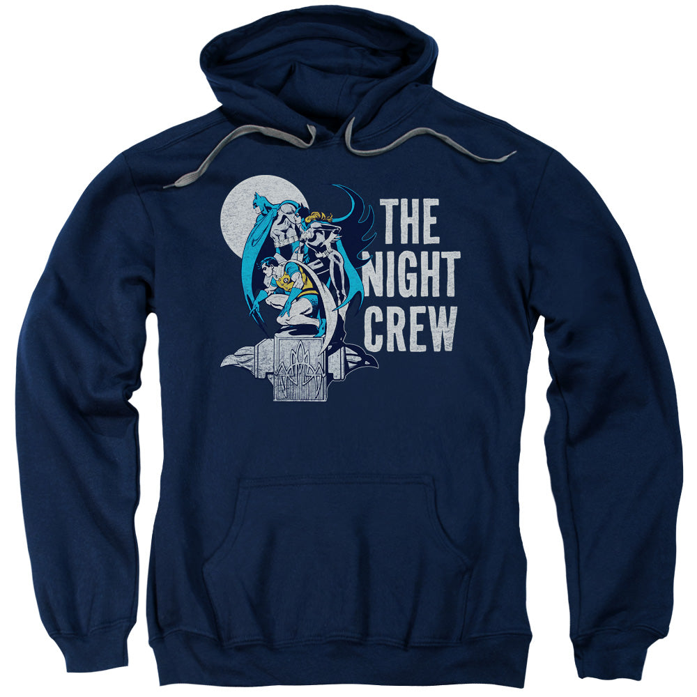 DC Comics Night Crew Mens Hoodie Navy Blue Officially Licensed