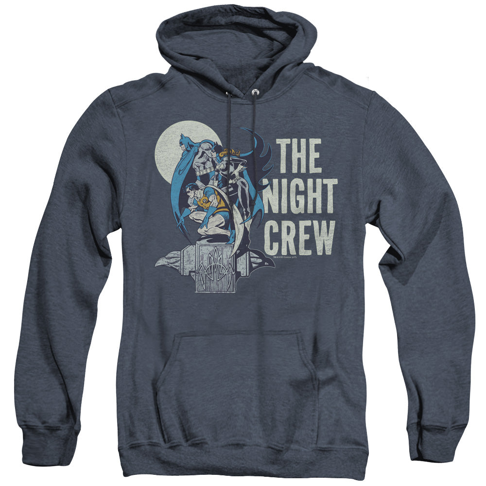 Dc Night Crew Heather Mens Hoodie Navy Officially Licensed