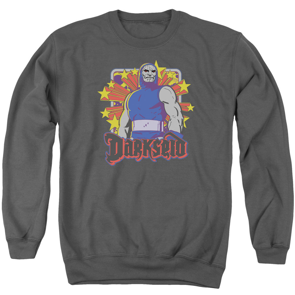 Dc Darkseid Stars Mens Crewneck Sweatshirt Charcoal