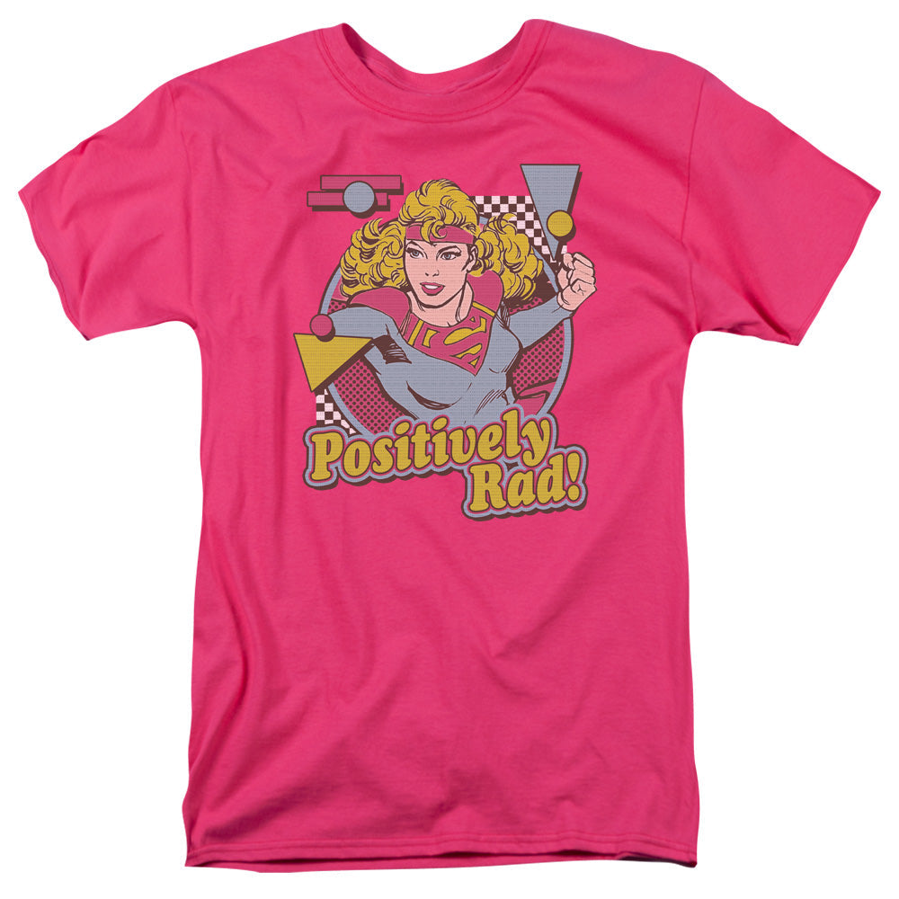 Dc Positively Rad Mens T Shirt Hot Pink Officially Licensed
