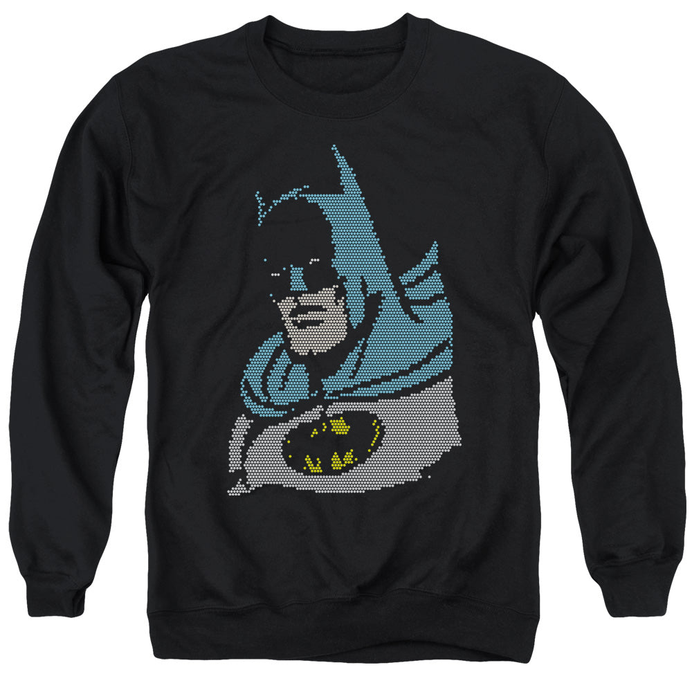 Dc Lite Brite Batman Mens Crewneck Sweatshirt Black