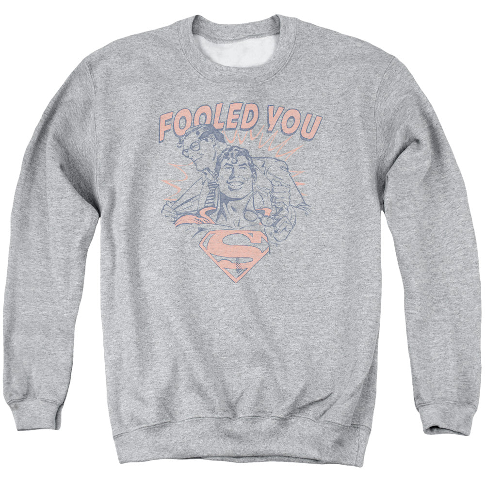 Dc Fooled You Mens Crewneck Sweatshirt Athletic Heather