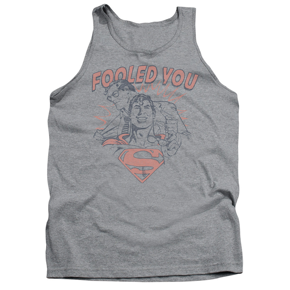 Dc Fooled You Mens Tank Top Shirt Athletic Heather Officially Licensed