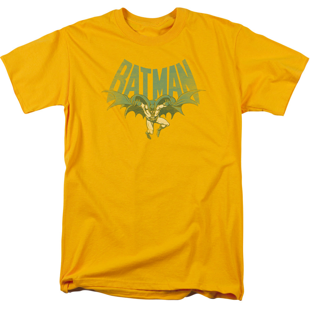 DC Comics Flying Bat Mens T Shirt Gold Officially Licensed