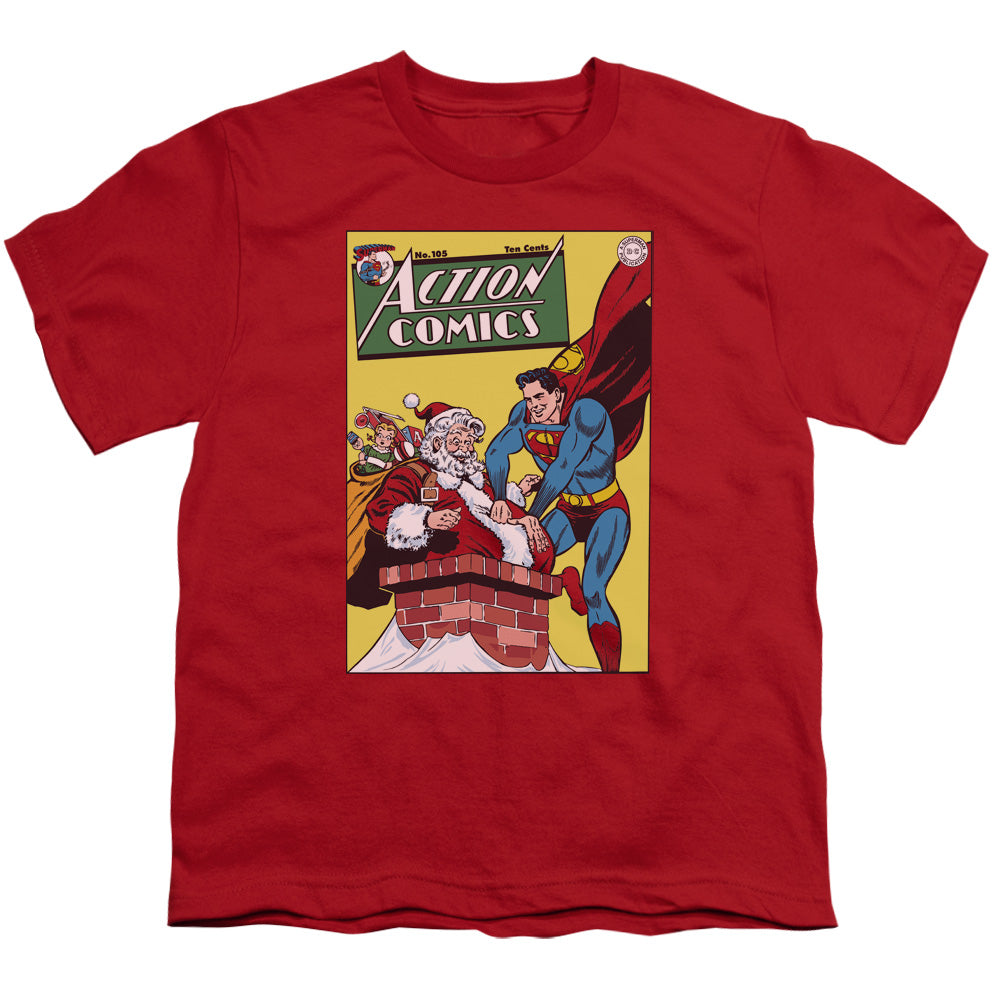 DC Comics Cover No. 105 Kids Youth T Shirt Red Officially Licensed