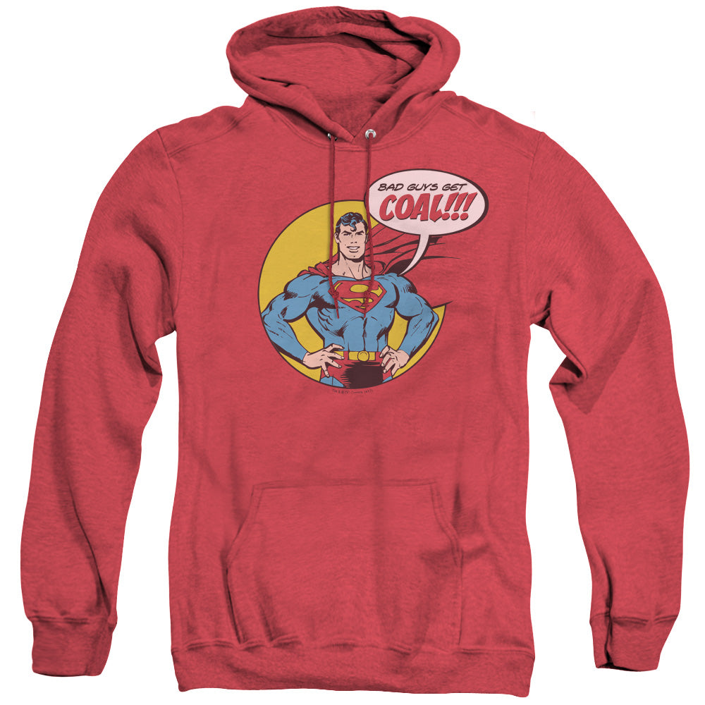 Dc Coal Heather Mens Hoodie Red Officially Licensed