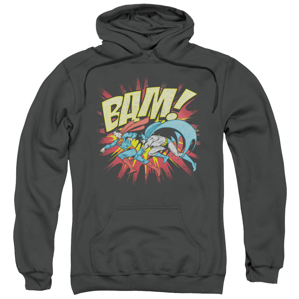 DC Comics Bam Mens Hoodie Charcoal Officially Licensed