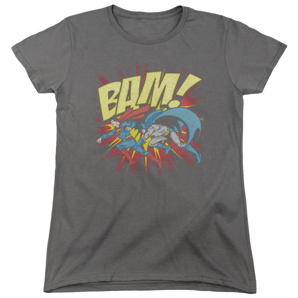 DC Comics Bam Womens T Shirt Charcoal Officially Licensed