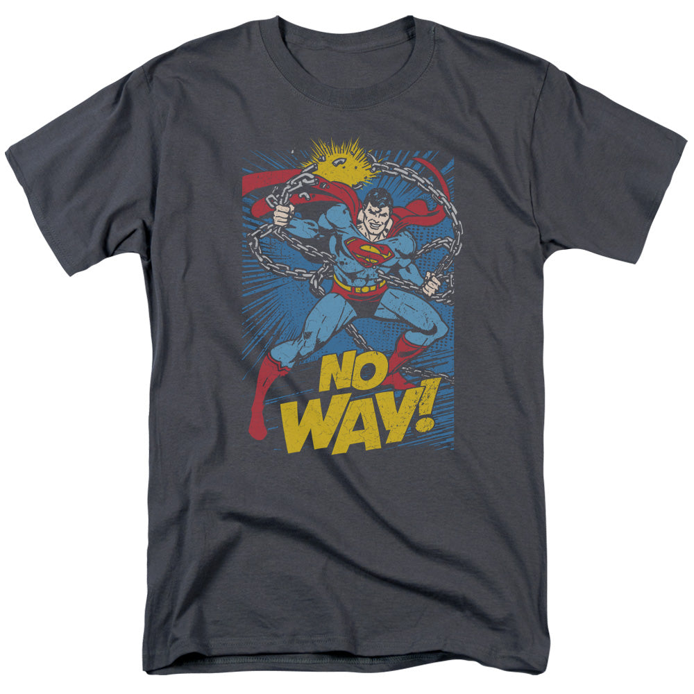 Dc No Way Mens T Shirt Charcoal Officially Licensed