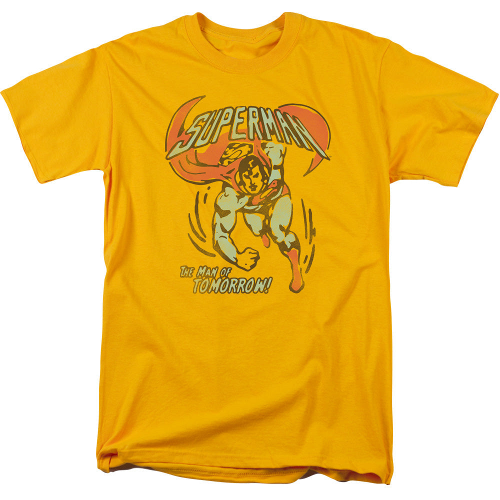 Dc Tomorrow Man Mens T Shirt Gold Officially Licensed