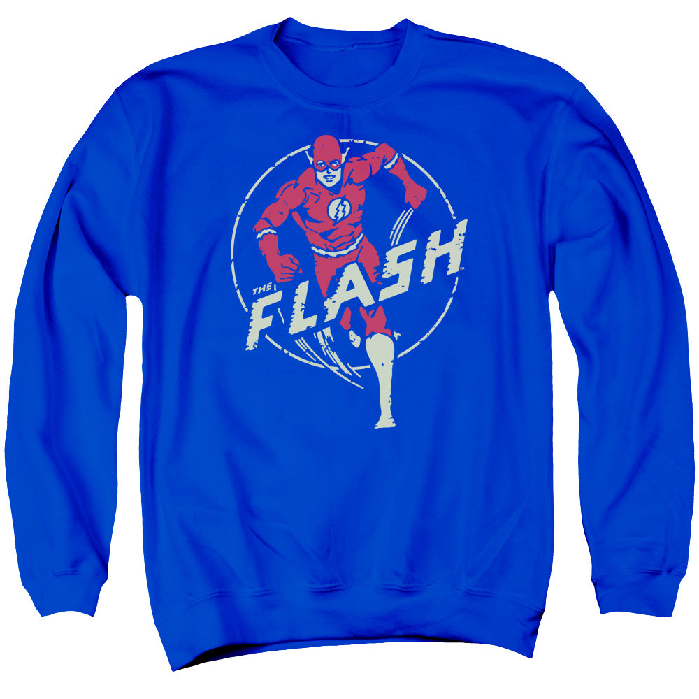 Dc Flash Flash Comics Mens Crewneck Sweatshirt Royal Officially Licensed