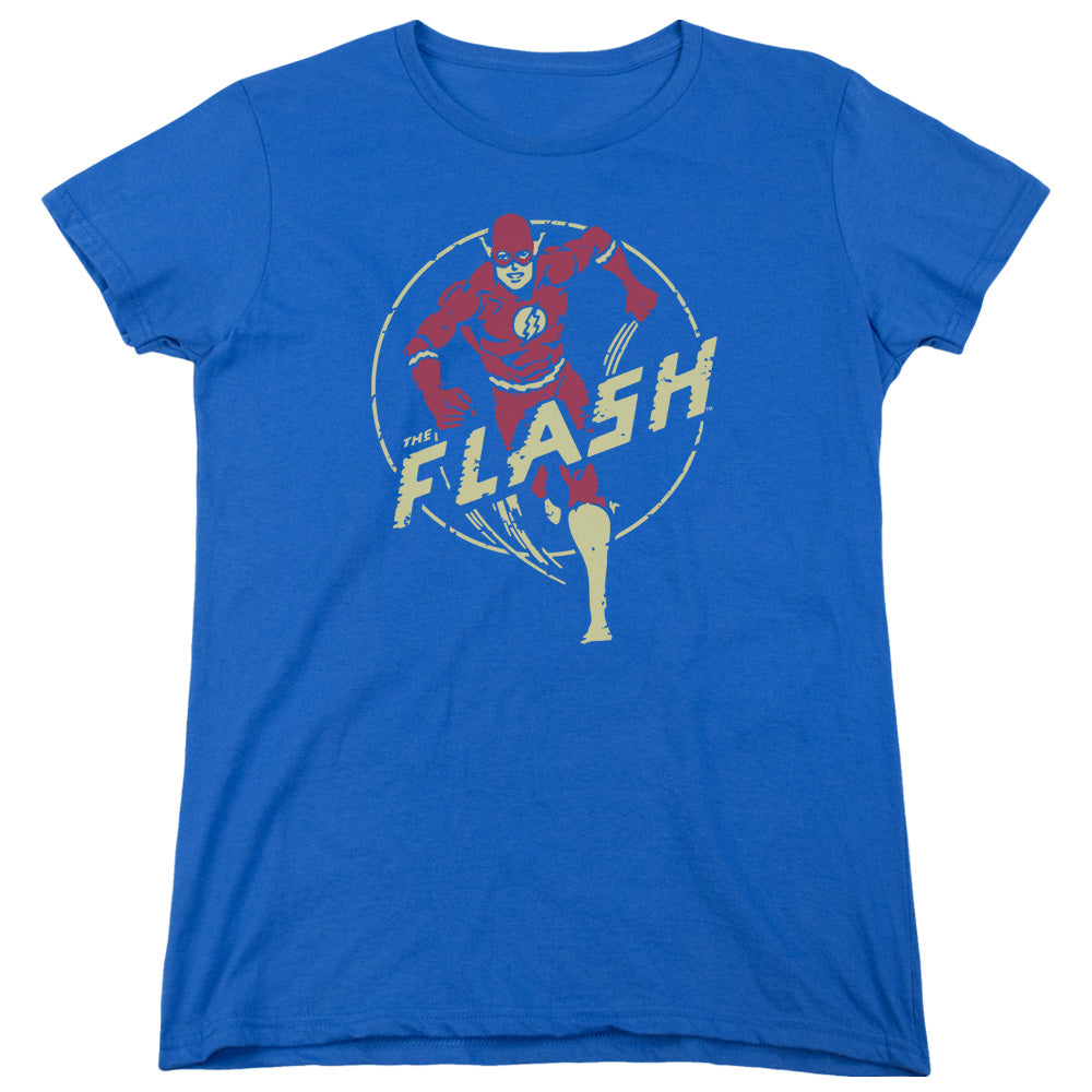 DC Comics Flash Flash Comics Womens T Shirt Royal Blue Officially Licensed