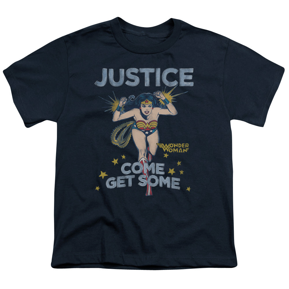 DC Comics Get Some Kids Youth T Shirt Navy Blue Officially Licensed