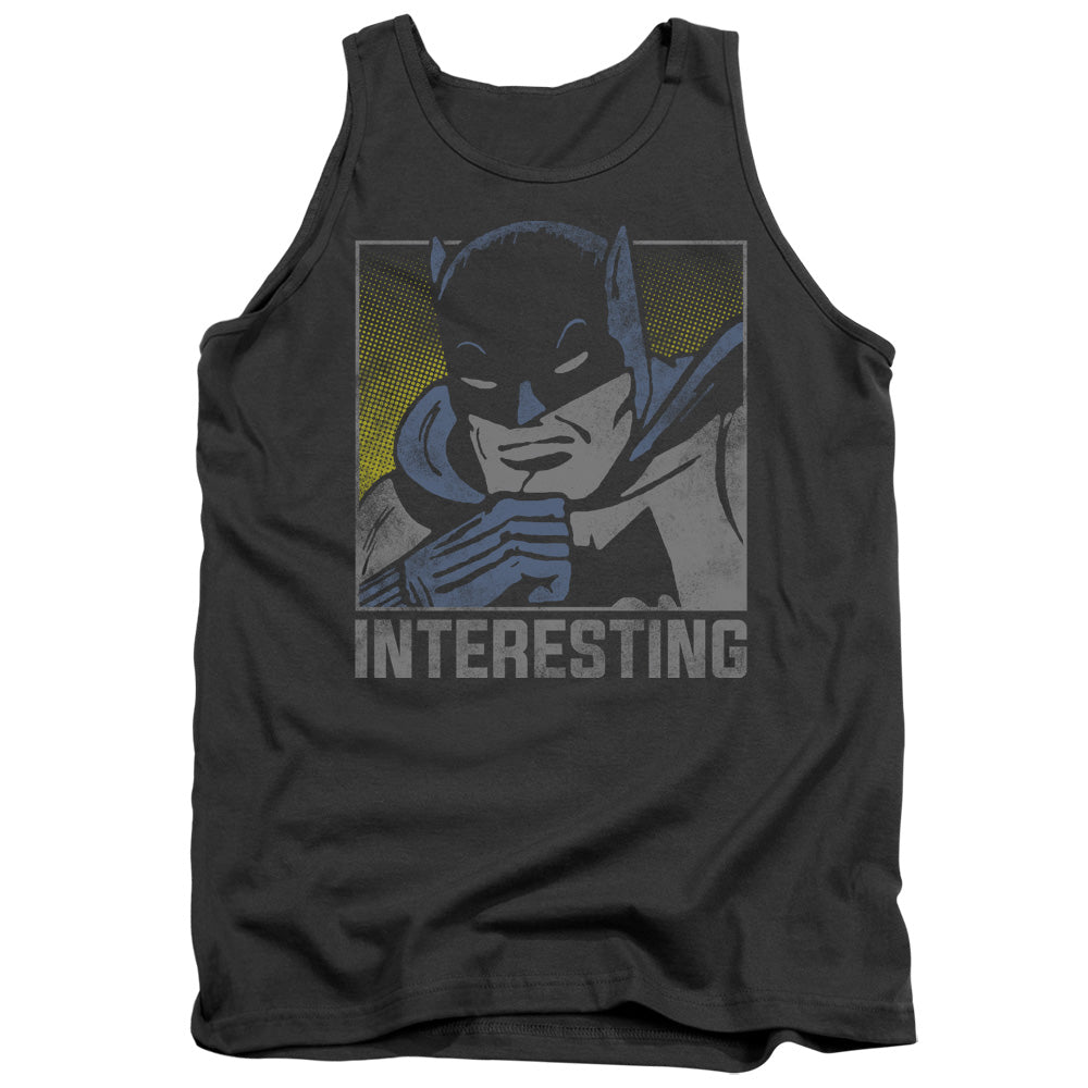 DC Comics Interesting Mens Tank Top Shirt Charcoal Officially Licensed