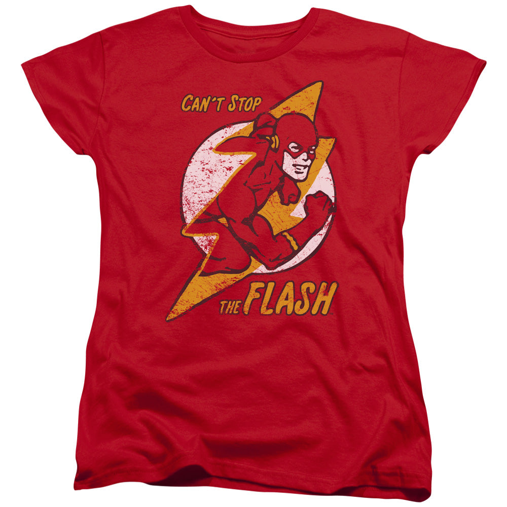 DC Comics Flash Flash Bolt Womens T Shirt Red Officially Licensed