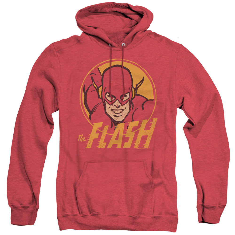 Dc Flash Flash Circle Heather Mens Hoodie Red Officially Licensed