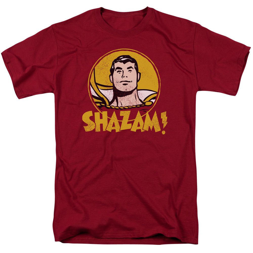 Dc Shazam Circle Mens T Shirt Cardinal Officially Licensed