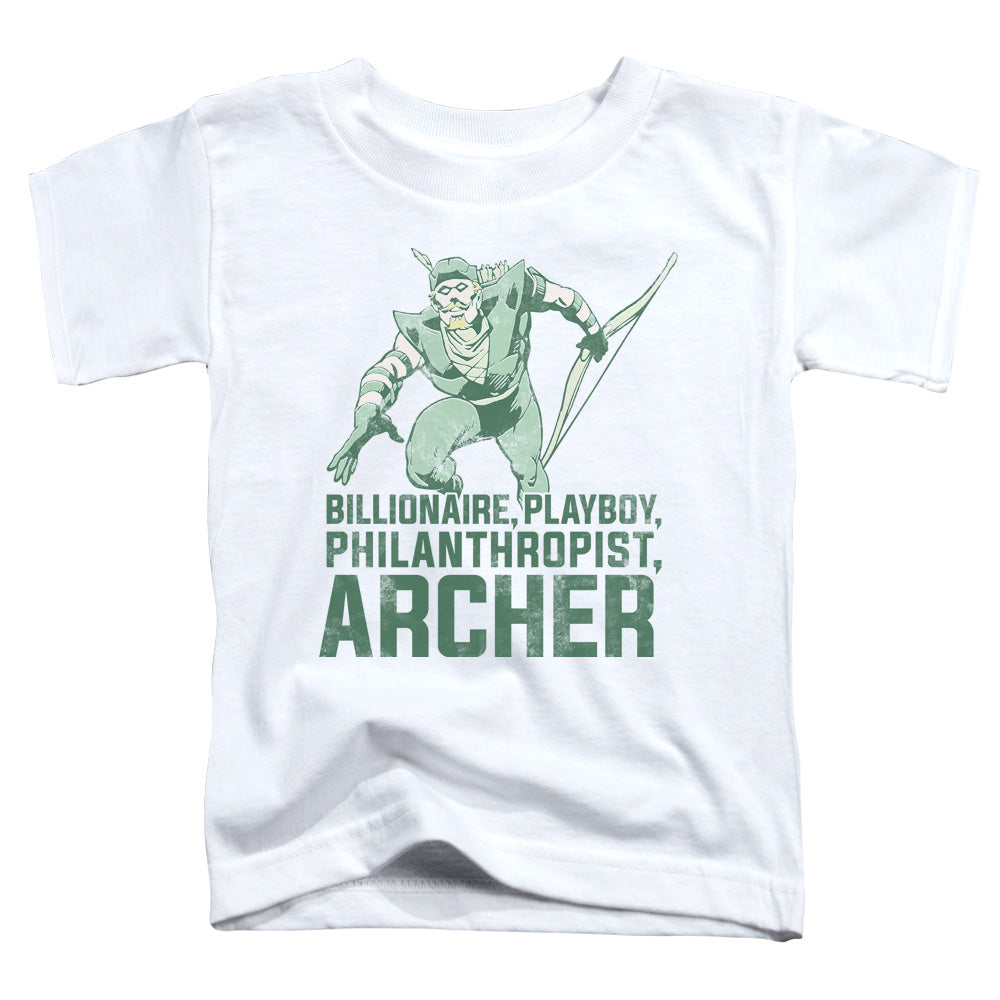 DC Comics Archer Toddler Kids Youth T Shirt White Officially Licensed