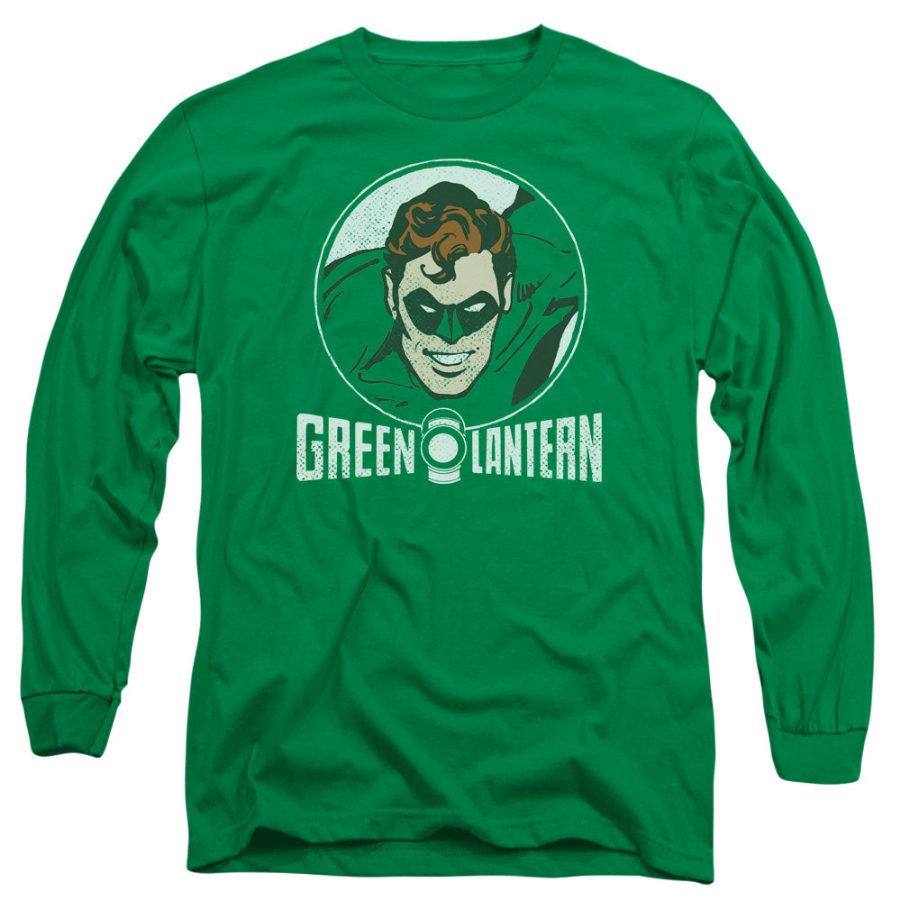 DC Comics Lantern Circle Mens Long Sleeve Shirt Kelly Green Officially Licensed