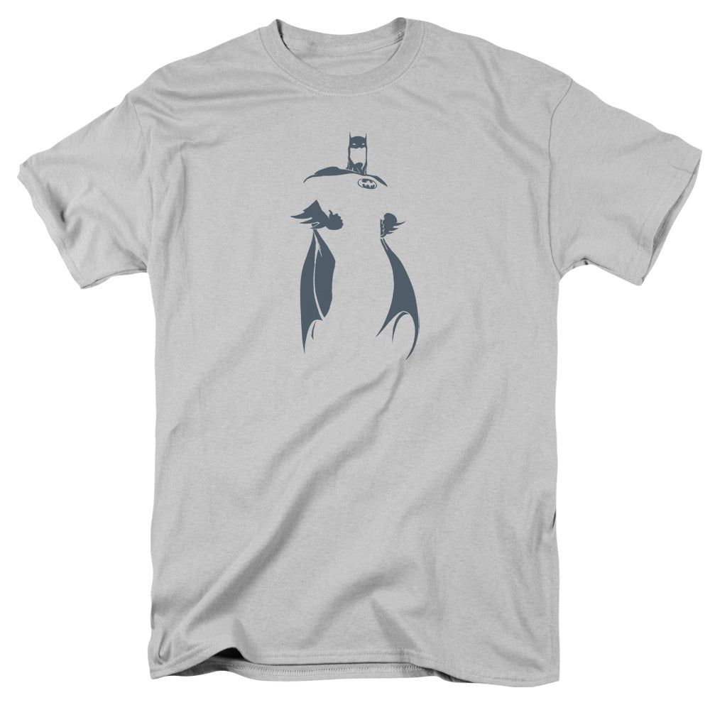 Dc Bat Min Mens T Shirt Silver Officially Licensed