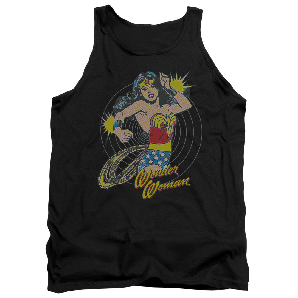 DC Comics Spinning Mens Tank Top Shirt Black Officially Licensed