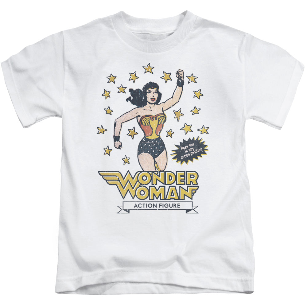 DC Comics Action Figure Juvenile Kids Youth T Shirt White Officially Licensed