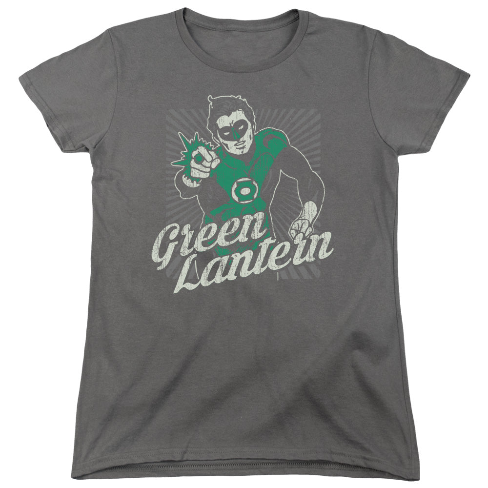 DC Comics Ring Rays Womens T Shirt Charcoal Officially Licensed