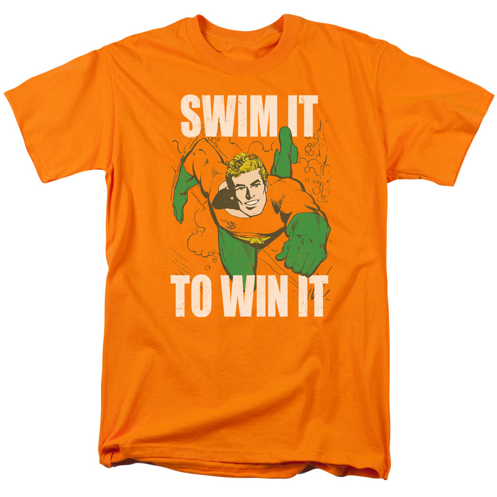 DC Comics Swim It Mens T Shirt Orange Officially Licensed