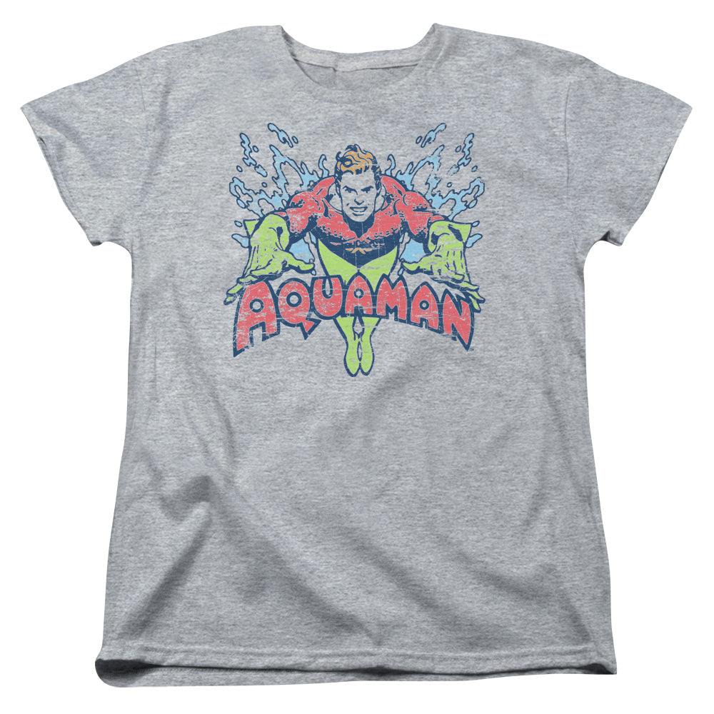 DC Comics Splish Splash Womens T Shirt Athletic Heather Officially Licensed
