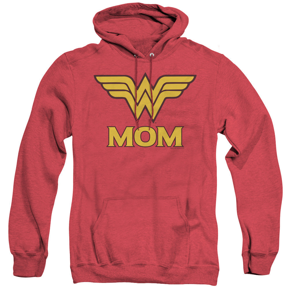 Dco Wonder Mom Heather Mens Hoodie Red Officially Licensed