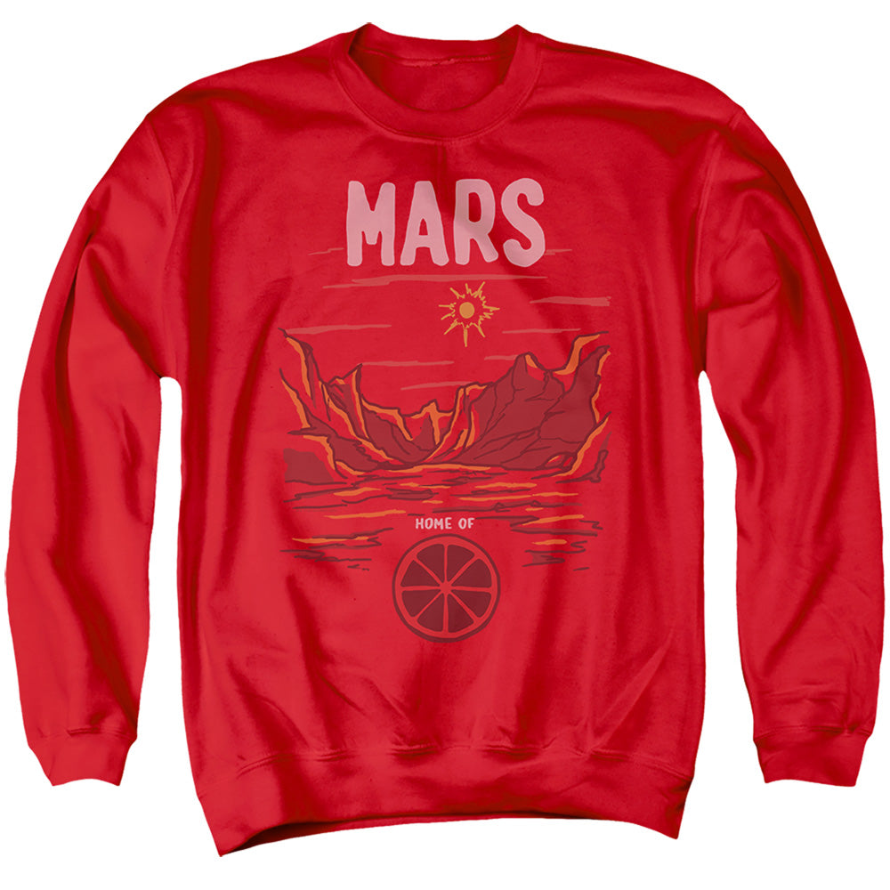 Martian Manhunter The Mars Mens Crewneck Sweatshirt Red