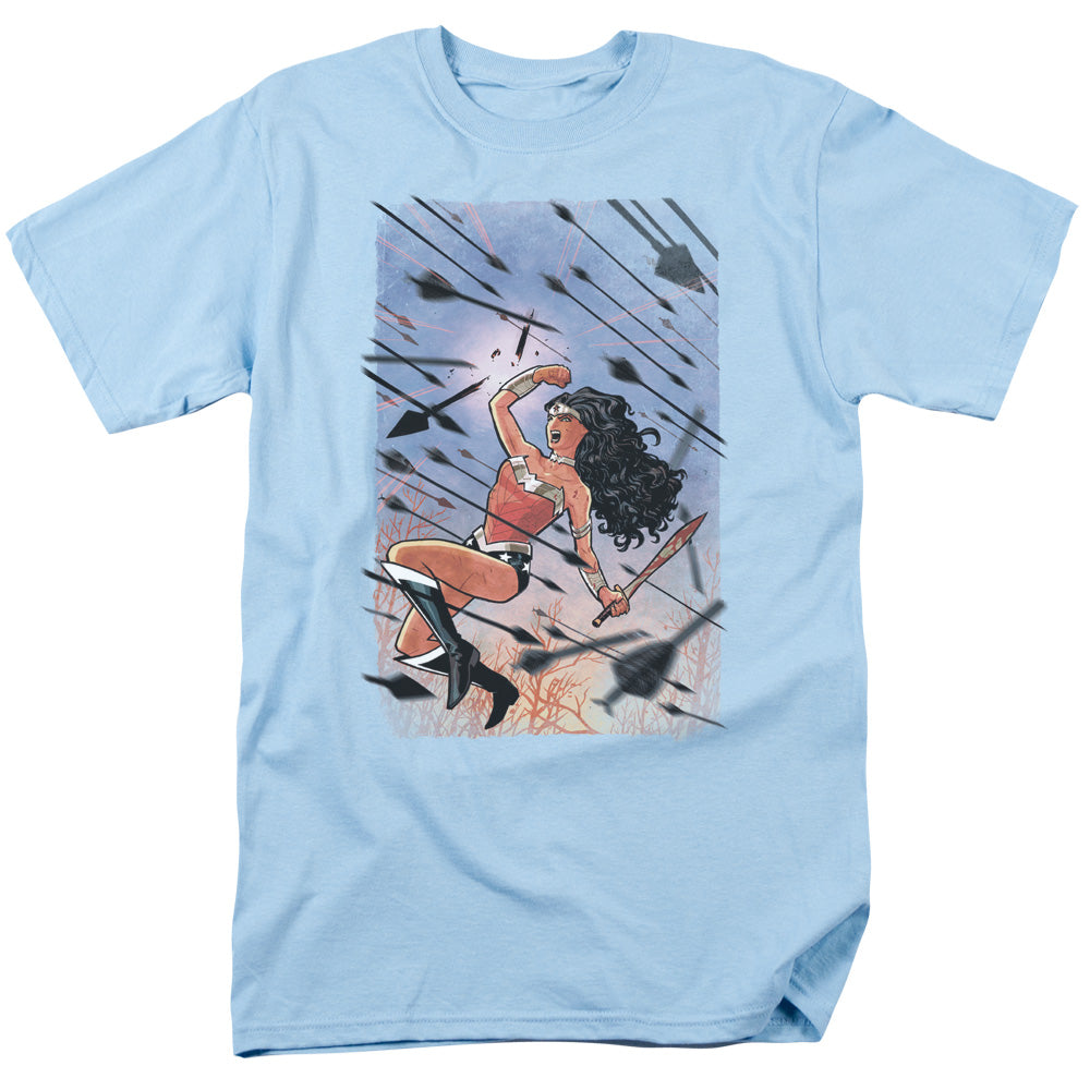 Justice League Of America Wonder Woman #1 Mens T Shirt Light Blue Officially Licensed