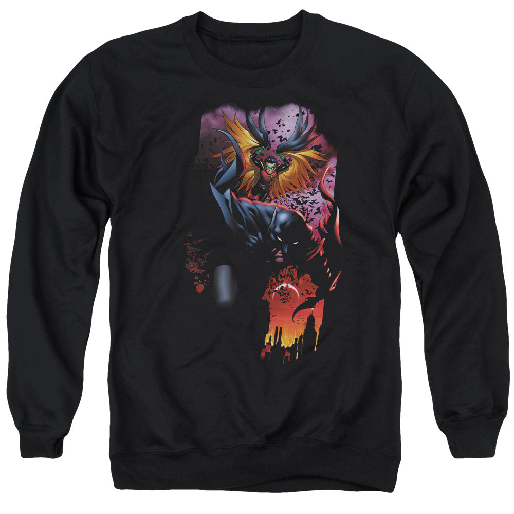 Batman Batman & Robin #1 Mens Crewneck Sweatshirt Black