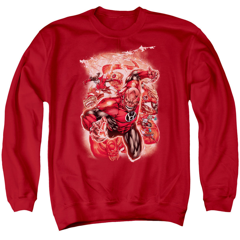 Green Lantern Red Lanterns #1 Mens Crewneck Sweatshirt Red