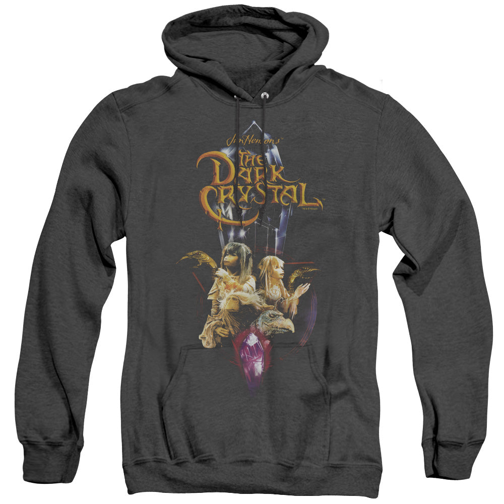 Dark Crystal Crystal Quest Heather Mens Hoodie Black Officially Licensed