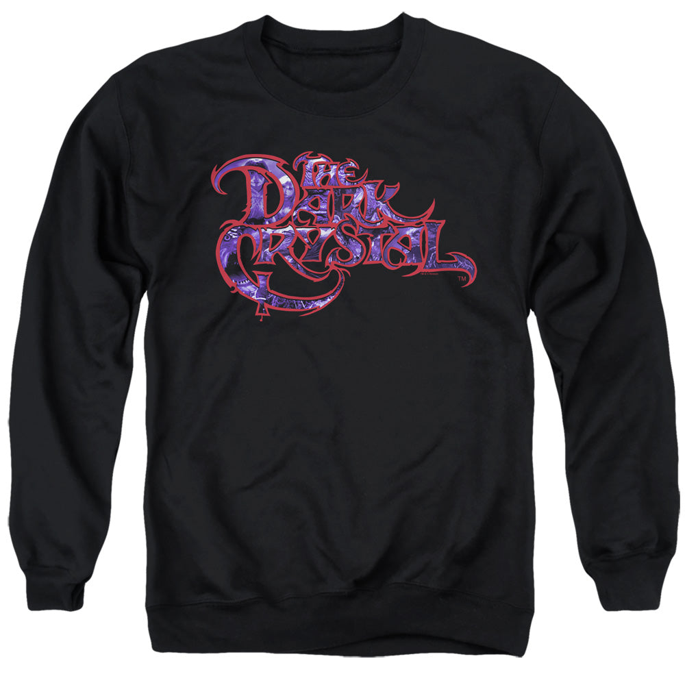 The Dark Crystal Collage Logo Mens Crewneck Sweatshirt Black Officially Licensed