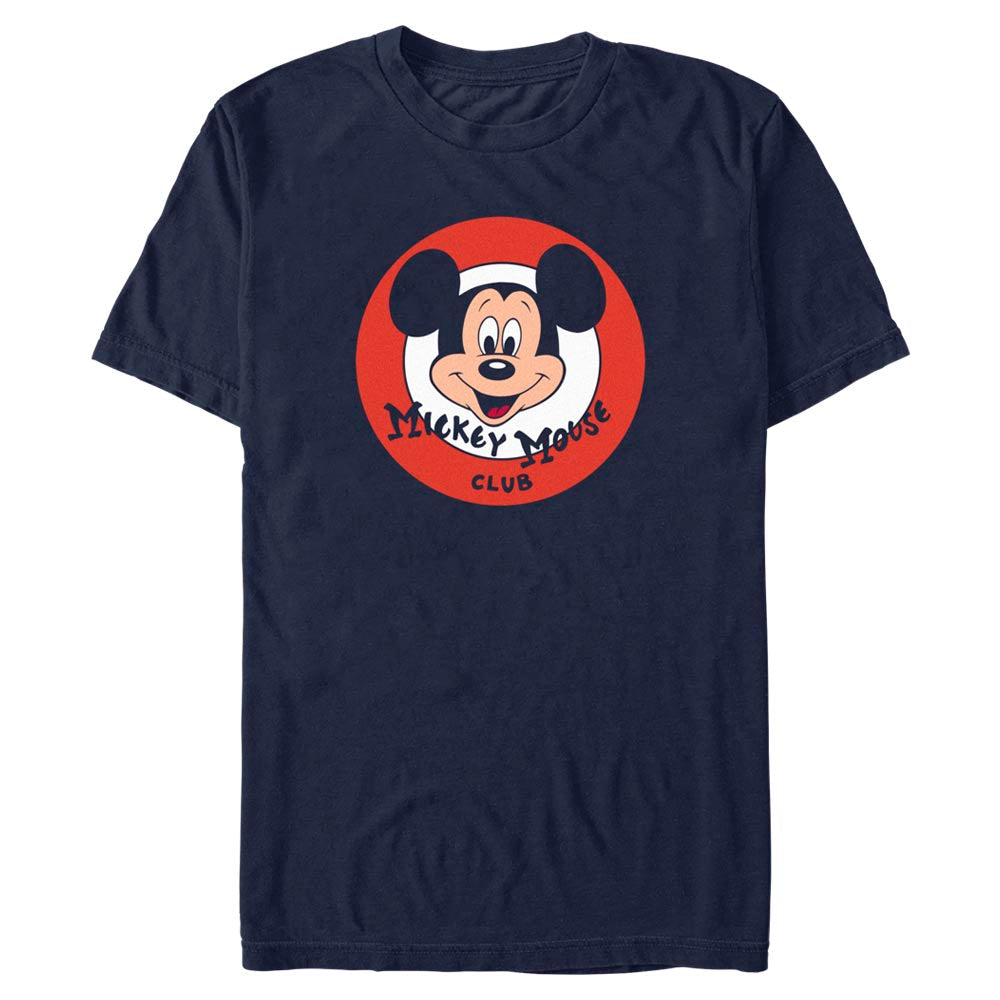 Disney Mickey Mouse Club Mickey Face Logo Mens T Shirt