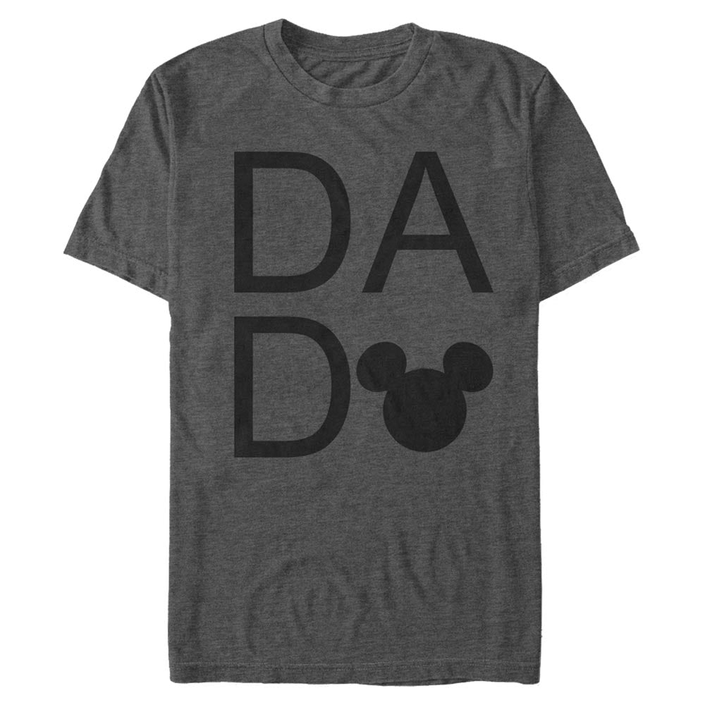 Disney Disney Mickey Mouse and Friends Dad Logo Text Mens T Shirt