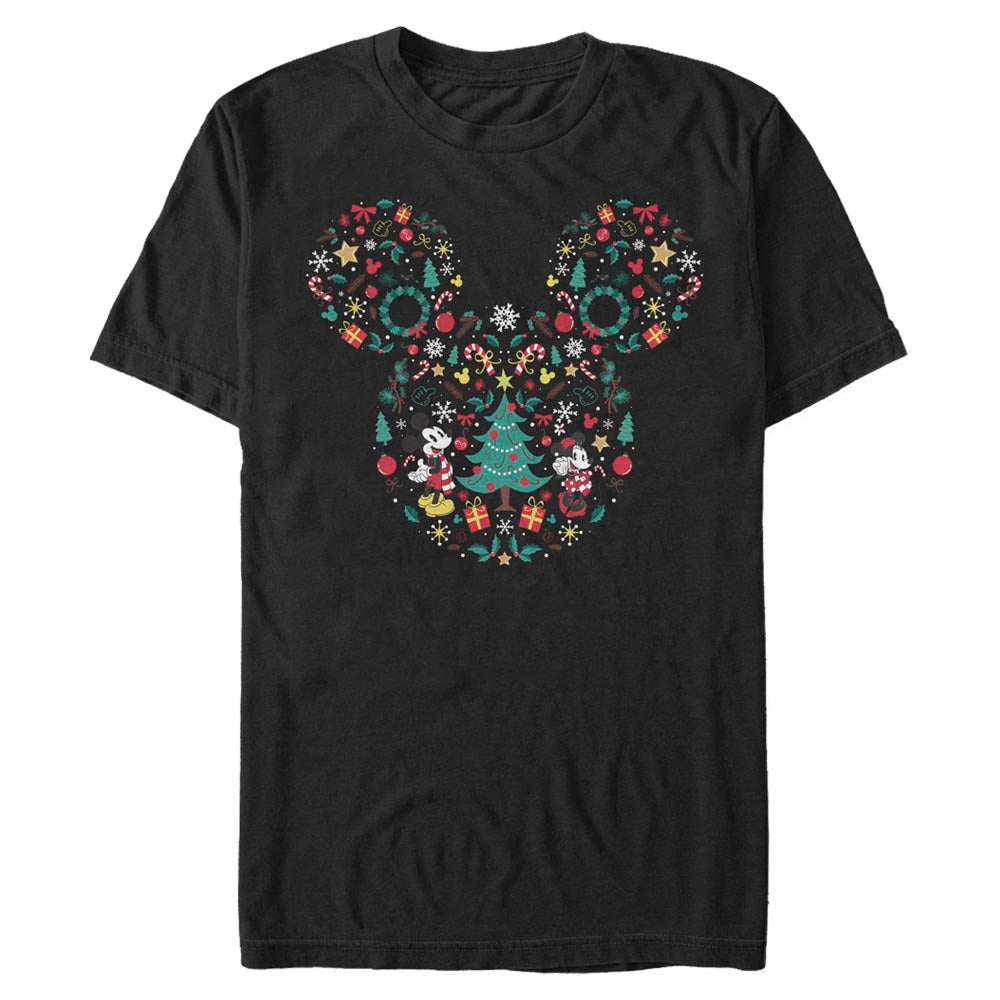 Disney Christmas Silhouette Mens T Shirt