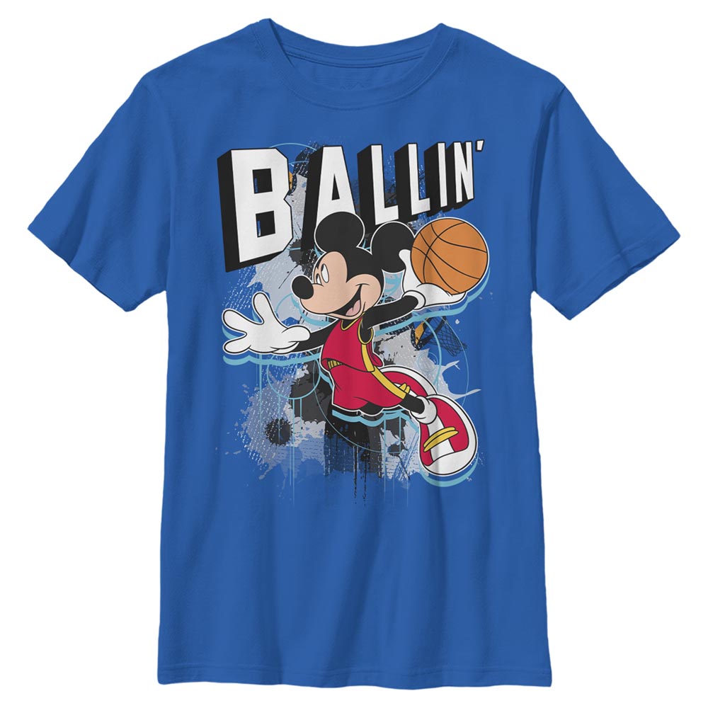 Disney Mickey Ballin Boys Kids T Shirt
