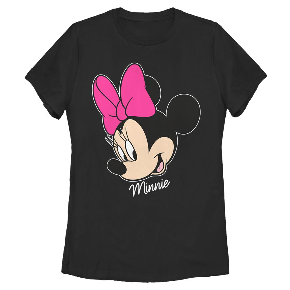 Disney Minnie Big Face Womens T Shirt